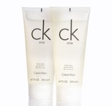 2x CK One Shower Gel for men, 200ml, Calvin Klein One shower gel body wash, CK1