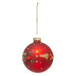 FEERIC Lights and Christmas - Boule DE Noel Verre 80MM Pompon