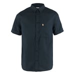 FJALLRAVEN Men's Ã–vik Travel M Short0Sleeved T Shirt, Dark Navy, L-XL UK