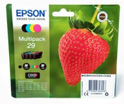 Genuine Epson 29 Strawberry Multipack C/M/Y/K Ink Cartridges (C13T29864010),