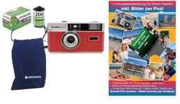 Agfa Appareil Photo analogique 35 mm dans Un kit Complet : Film + Batterie + développement pour Photos Couleur (par Post)