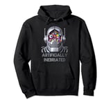 Funny AI Artificially Inebriated Drunk Robot Stoned Tipsy Pullover Hoodie