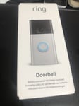 Ring Video Doorbell 2nd Gen Battery HD Silver Night Vision Two Way Talk Motion