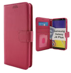 New Standcase Wallet Samsung Galaxy J4 Plus / J4+ (J415FN/DS) (Hotpink)