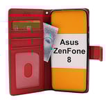 New Standcase Wallet Asus ZenFone 8 (ZS590KS) (Röd)