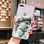 TREW Alternative statue art Cover Soft Shell Phone Case for iPhone 11 Pro XS MAX XR 8 7 6 6S Plus X 5 5S SE (Color : A11, Material : For iphone7 iphone8)