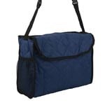 (Navy Blue) Walker Side Storage Bag Durable Convenient Multipurpose