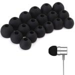 Anflowe 9 Pairs Silicone Earbud Tips for In-Ear Headphones, Replacement Earphone Buds Eartips, 3 Different Size (S/M/L), 4mm Inside Diameter, Black
