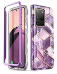 i-Blason Coque Samsung Galaxy S20 Ultra, Coque de Protection Brillante Glitter Bumper sans Protecteur d'écran Intégré [Série Cosmo] pour Samsung Galaxy S20 Ultra 5G 6,9 Pouces 2020 (Violet)