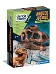 Clementoni 55545 Jeu de Sciences en Forme de crâne T-Rex pour Assembler Votre Propre crâne de Dinosaure et découvrir la Science de l'archéologie, à partir de 7 Ans