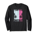 Miami Beach Florida Sunset Retro item Surf Miami Long Sleeve T-Shirt
