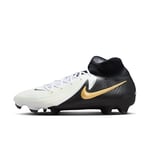 Nike Homme Phantom Luna II Pro FG Chaussures de Football, Pièce en Or Blanc et Noir MTLC, 44.5 EU