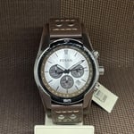 Fossil CH2565 Coachman Chronograph Brown Leather Date Analog Men's Casual Watch