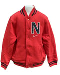 New Vintage NIKE Boys Varsity Jacket Red 10-12 Years M