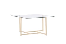 Venture Design Hybrid soffbord Transparent/whitewash 80 x 80 cm