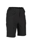 Mil-Tec Elastic Assault Shorts (Svart, XL) XL Svart