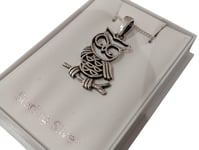 Uggla Halsband i äkta silver . Alla hjärtans dag