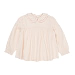 Copenhagen Colors Hearts Bäckebölja Långärmad Tunika Dusty Rose Cream Pink Stripe | Rosa | 122 cm