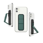 CLCKR Phone Grip and Expanding Stand, Universal Phone Grip Holder with Multiple Viewing Angles for iPhone, Samsung, Phones, Tablets and Many More - Reflective Green