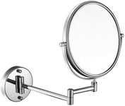 HGXC Miroir de Maquillage 6 Pouces Miroir de vanité Pliant Miroir cosmétique 360 ​​degrés Miroir Rotatif loupe Facile à Installer