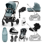 Cybex Balios S Lux Travel System With Cloud G Car Seat and Base Sky Blue Bundle