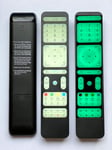 LARGE Luminous Glow In the Dark Smart Programmable Learning Remote Control for FORMULER Z+ / Z Nano by FORMULER SALES UK