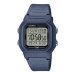 Wristwatch CASIO W-800H-2AVES Silicone Blue Chrono Sub 100mt