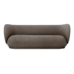 Ferm Living - Rico Sofa 3-Seater Brushed Brown - Soffor