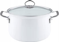 Riess Hög Kruka Med Lock 24Cm 6L Arcticweiss - Riess