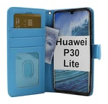 New Standcase Wallet Huawei P30 Lite (Ljusblå)