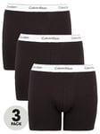 Calvin Klein Modern Cotton Stretch Plus Boxer Briefs (3 Pack) - Black, Black, Size 4Xl, Men