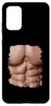 Coque pour Galaxy S20+ Fake Muscle Under Clothes Chest Six Pack Abs