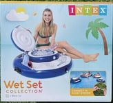 INTEX MEGA CHILL FLOATING DRINKS TRAY LARGE CENTRE ICE CHILLER CHAMBER 56822NP