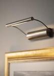 Tommy batteridriven LED 21 cm för rambredd 30-50 cm tavelbelysning - Silver
