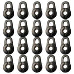 Hemobllo 20Pcs Earbud Covers Silicone Tips Replacement Anti-Slip Ear Gels Buds Ear Buds Tips Earphone Protective Cover Headphone Accessories Black