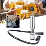 New Beer Keg Pump With Black Beer Faucet Stainless Steel Draft Beer Party Pump