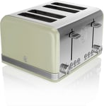 Swan Retro Green 4 Slice Toaster ST19020GN  -Brand new