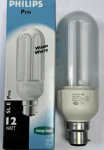 12W (=60W) Philips Low Energy Power Saving CFL SL-E Pro Light Bulbs BC B22 Lamps