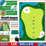 Golf Training Mat with Hitting Mat Chipping Game and 20 Stick Golf Balls UK