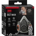 3M ANDNINGSSKYDDSSTOMME 6200 M ÅTERANVÄNDBAR MED HALVMASK