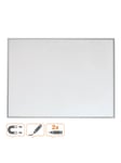 Magnetisk whiteboard med aluminiumsramme 58,5x43 cm