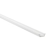 Aluprofil Type Z till inomhus IP20 LED strip - Infälld, 1 meter, vit, välj cover - Front cover : 4. Svart