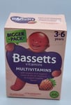 Bassetts Vitamins 3-6 Multivitamin Strawberry 60's NEW & SEALED UK STOCK