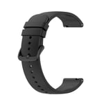 20 mm myke silikonklokkeremmer for Huawei Watch3/GT 2/Samsung Galaxy Watch 3 Sort