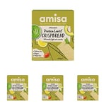Amisa Organic Gluten Free Protein Lentil Crispbread, 100g - Yeast & Gluten Free, Low Carb Snacks - Plant-Based Protein, Vegan (Pack of 4)