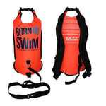 BornToSwim® Sac étanche unisexe pour adulte avec logo Born To Swim 35 x 70 cm (sac étanche de 15 litres)