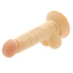 Realistic 6 Inch Dong Scrotum Natural Dildo Realistic Penis Suction Base Sex Toy