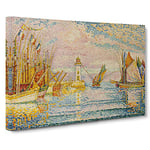 The Lighthouse Groix By Paul Signac Canvas Print for Living Room Bedroom Home Office Décor, Wall Art Picture Ready to Hang, 30 x 20 Inch (76 x 50 cm)