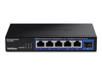 Trendnet Teg-S5061 - Version V1.0R - Switch - Ohanterad - 5 X 1/2.5G X 1 Gigabit / 10 Gigabit Sfp+ - Väggmonterbar - Taa-Kompatibel