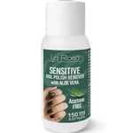 LaRosa dissolvant pour vernis à ongles SANS ACÉTONE 150 ml SENSITIVE ALOE VERA pour une élimination douce et fiable du vernis à ongles, particulièrement adapté aux ongles cassants.